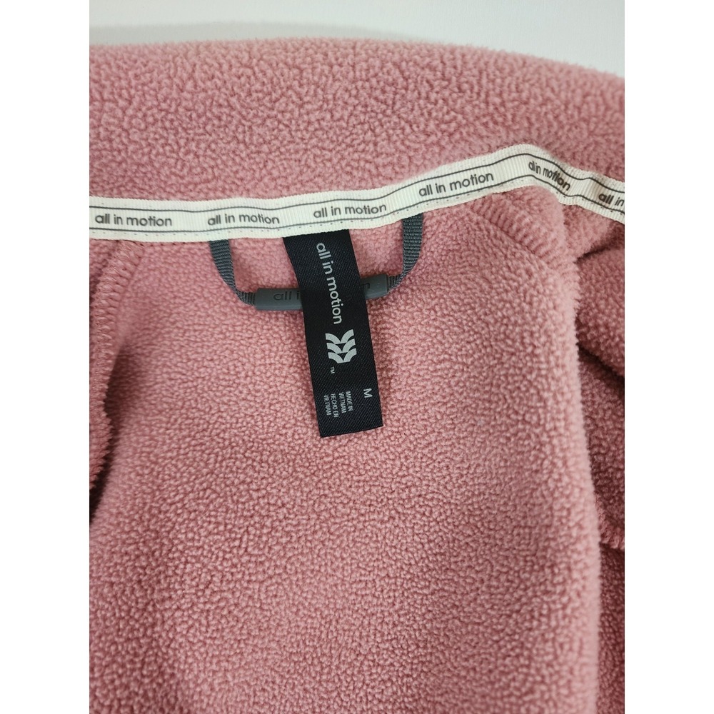 All In Motion Women's PolarTec Fleece Jacket Pink Full Zip Medium M Outdoor - Picture 7 of 10